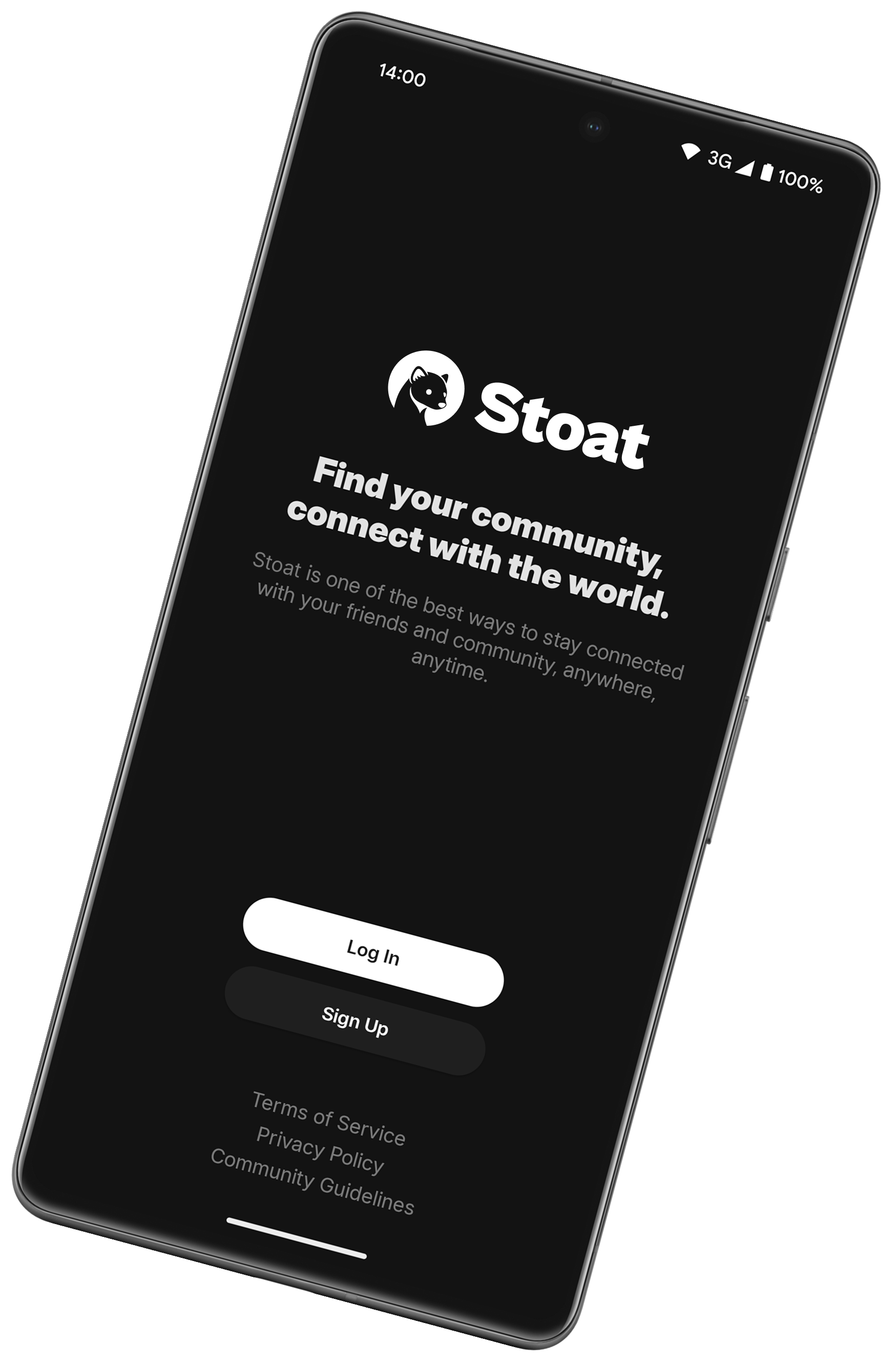 Screenshot of HypeChat on an Android phone